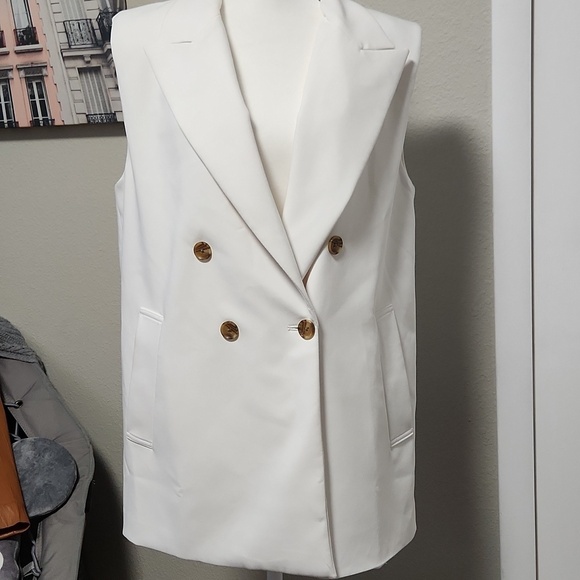 Banana Republic Factory Double Breasted Vest - Picture 2 of 9